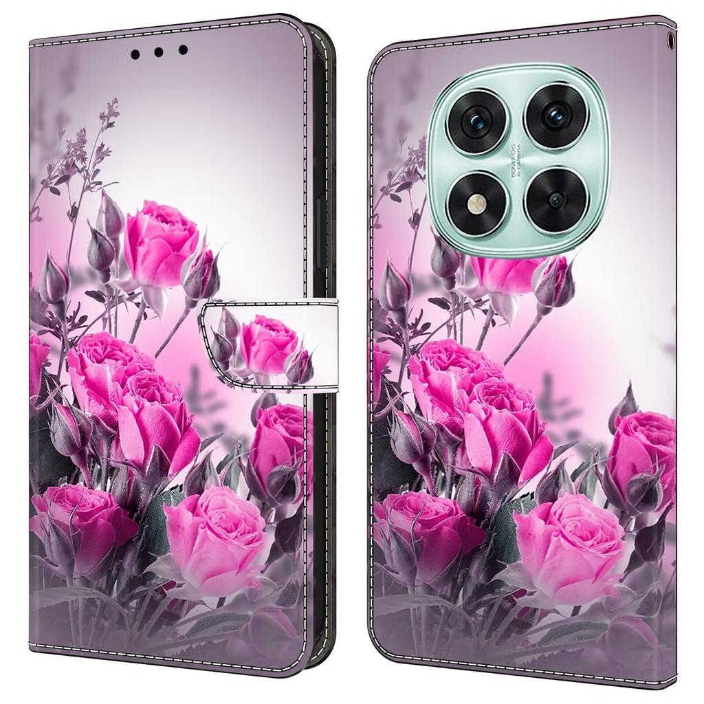 Для Xiaomi Redmi Note 14 Pro 4G Чехол Кошелек Подставка С Принтом Узор Искусственная Кожа Книжка Чехол для Телефона