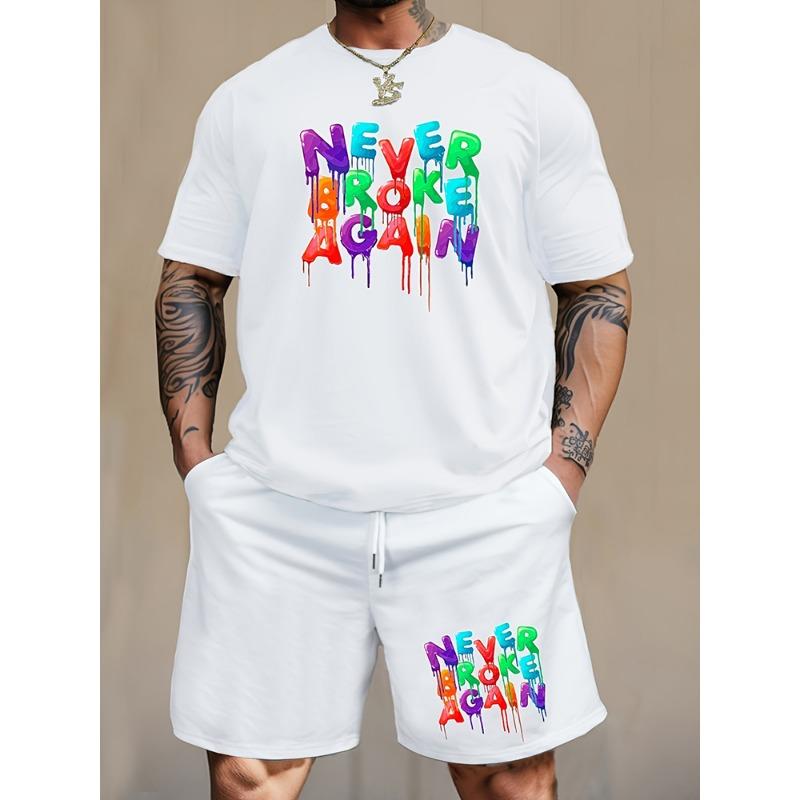 Мужской повседневный комплект одежды, желтая футболка с принтом утки и пляжные шорты, летние уличные модные спортивные шорты с короткими рукавами