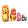 Handmade Matryoshka Doll Toys Animals Pattern Stacking Dolls Home Decor Nesting Dolls  Kids Toy