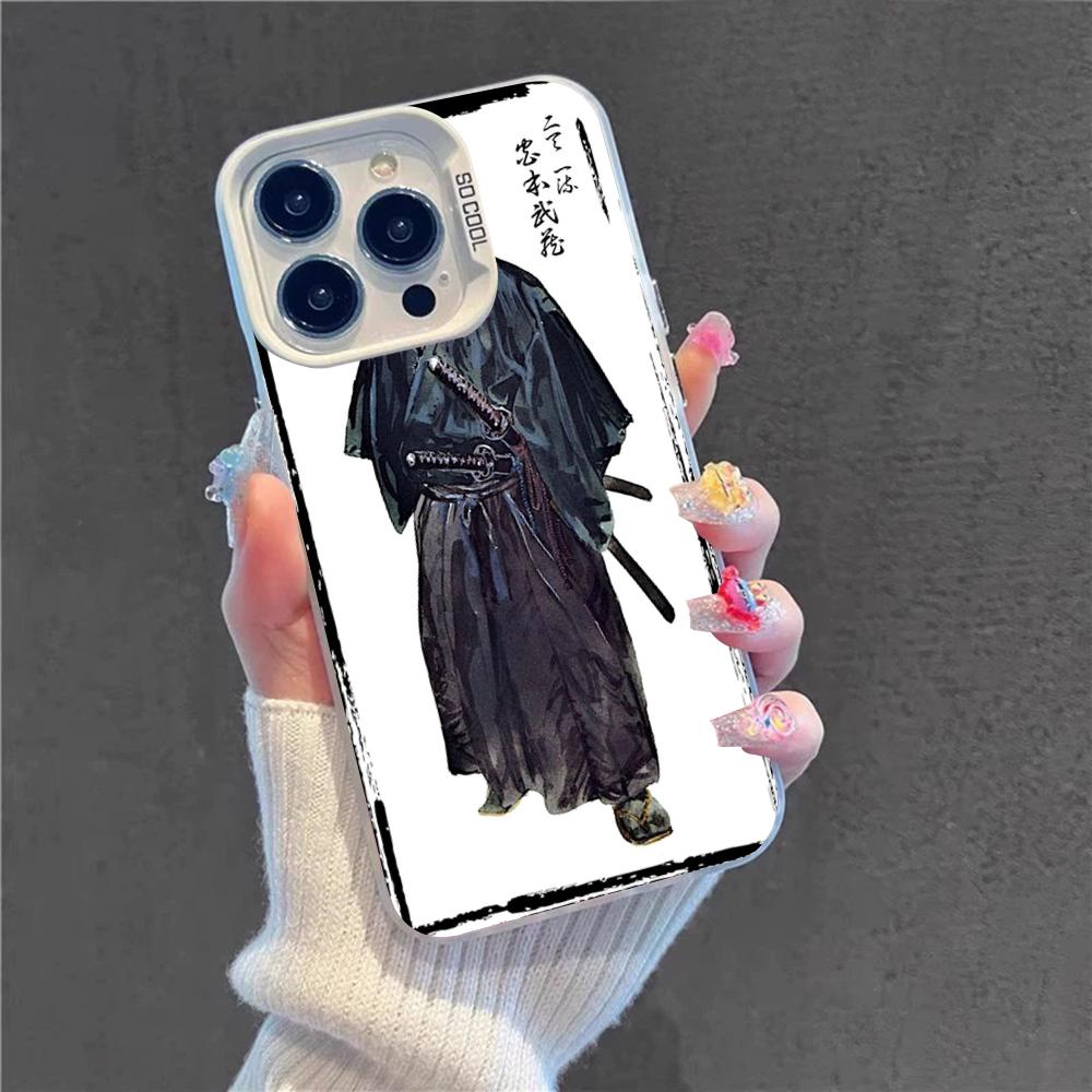 Чехол для телефона Манга Vagabond Для IPhone 16 15 14 13 12 11 Pro Max X XR XSMAX 8 7 Plus Матовый Ударопрочный Задний Чехол