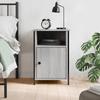 VidaXL Bedside Table Sonoma Grey 40x42x60 Cm Engineered Wood 825919