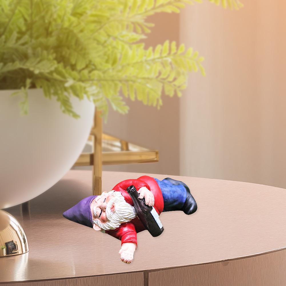 Фигурки гномов из смолы, украшения для двора, миниатюрные гномы ручной работы