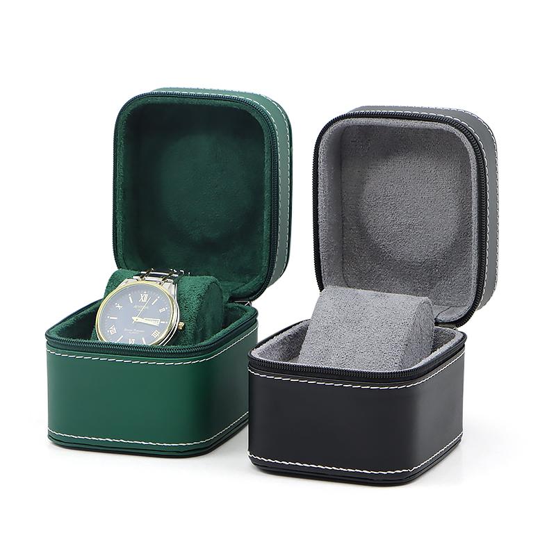 Дорожный чехол для часов из ПУ кожи, на молнии, органайзер для часов, коробка для хранения часов, серия для хранения ювелирных изделий, витрина, подарочная коробка