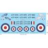 RAAF A77 Meteor - 'RAAF Meteorites' Aircraft Decals - 1/32 1/48 1/72 1/144 - WD - Waterslide, 1/32