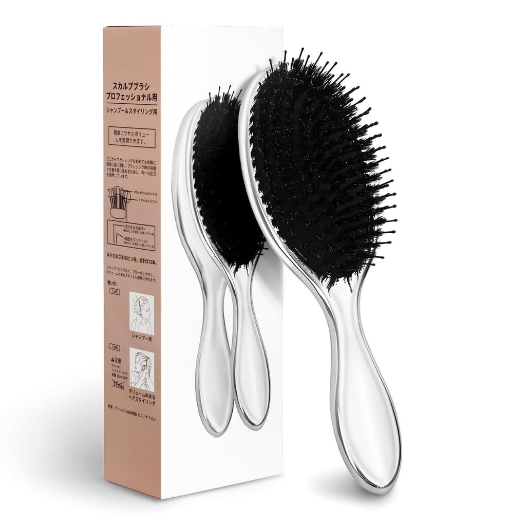 Hairbrush Soft Brush Scalp Ion Care Prevents Split Combing Smooth Hair Design Smooth Unisex Scalp Luxurious Electroplated Classic Ergonomic Oval