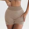 Womens Seamless Yoga Set With Sports Bra High-Waisted Shorts Gym Workout Pilates Fitness