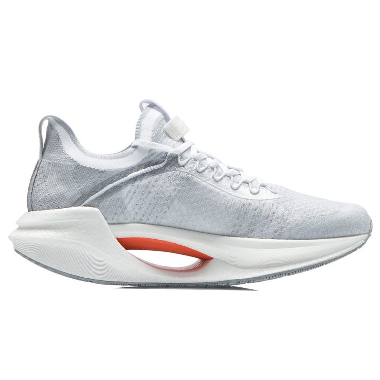 Li-Ning Кроссовки Essential Reflective One-Piece Woven Low-Top для бега, мужские, кроссовки Ice-Blue Silver ARHR125-5
