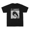 PJ Harvey T-Shirt Rid of Me Indie Rock Singer John Parish Kate Bush Printed Short Sleeve Men Women Printed Lothing Shirt Y2K Top