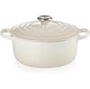 Cast Iron Roaster Le Creuset Signature Round 20 Cm Meringue 2.4 L (21177207164430)
