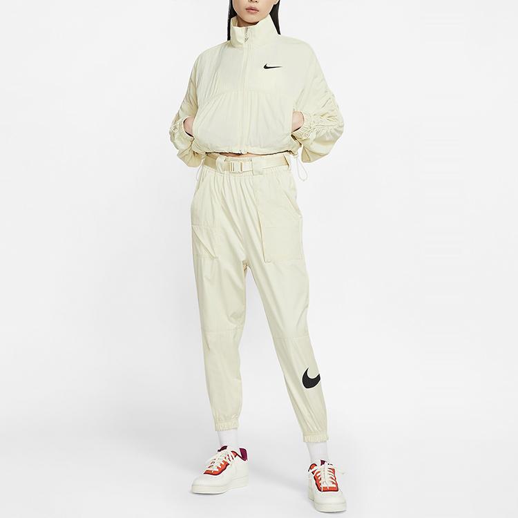 Nike Спортивная одежда Swoosh Тканые спортивные брюки с манжетами Женские брюки Fossil CJ3777-238