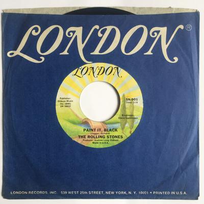 7-дюймовая пластинка ROLLING STONES - Paint It, Black 5N901 London Records 1978 США Рок Б/У