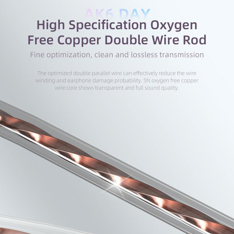 QKZ AK6 DAY Спортивная гарнитура с ушным управлением и басовой гарнитурой для мобильного телефона с пшеничным весом