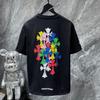 8505 CHROME HEARTS 2025 Летняя новая высококачественная хлопковая свободная футболка с круглым вырезом большого размера для мужчин и женщин, парная футболка