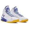 Under Armour Кроссовки для баскетбола Curry 1 с амортизацией, высокие, унисекс, Белый Синий Желтый 3024397-101