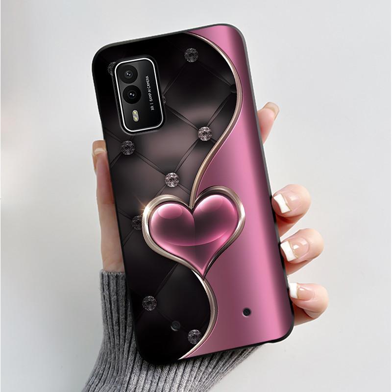 Печатный чехол для телефона Nokia XR21 Coque Capa Мягкий силиконовый черный корпус Чехол Милый Цветок Мультяшный Корпус Fundas