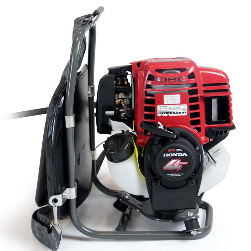 Бензинонокосилка Qin Yan GX35, 4-тактная, с рюкзаком, китайская вилка (адаптер в комплекте)