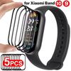 1-5 шт. для Xiaomi Miband 10 Защитные стекла 9D Изогнутые Полное покрытие Защитные пленки от царапин для крышки часов Mi Band 9