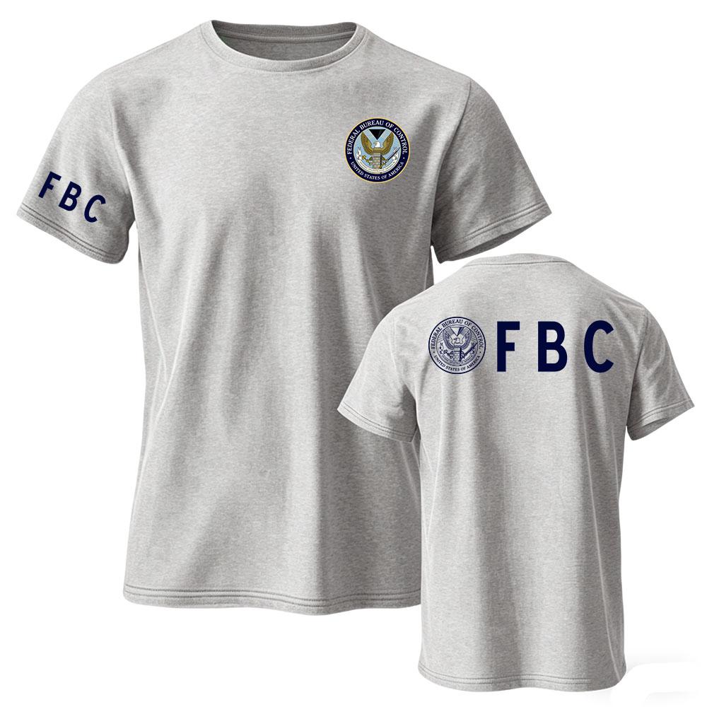FBC Федеральное Бюро Контроля Футболка Летняя С Коротким Рукавом Хлопковая Футболка С Круглым Вырезом Модная Повседневная Мужская Футболка Уличная Одежда Графическая Мерч