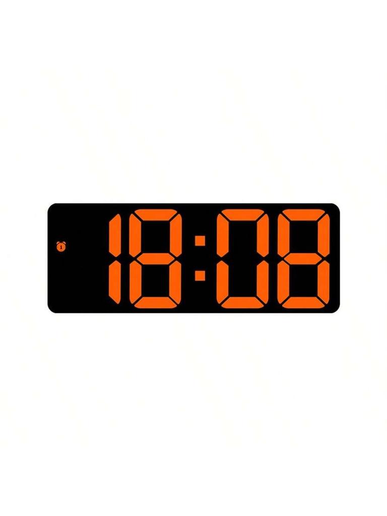 Светодиодные цифровые электронные часы с регулируемой яркостью и температурным дисплеем, зеркальный будильник для спальни, домашний декор