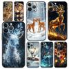 Мультяшный животный олень Чехол для телефона Cover для iPhone 17 16 15 14 13 12 Pro Max 11 Pro Max 17 AIR Plus Ударопрочный Мягкий ТПУ Корпус Capas