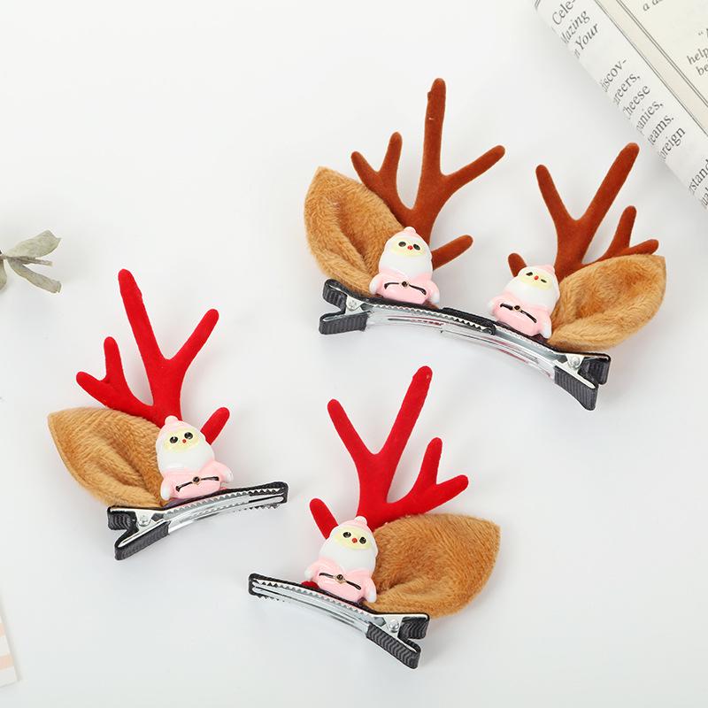 Cartoon Christmas Gnome Antler Hairband for Women