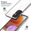 For Samsung Galaxy A34 5G Camera Protection 3-in-1 Transparent Cover TPU+PC Drop-proof Phone Case