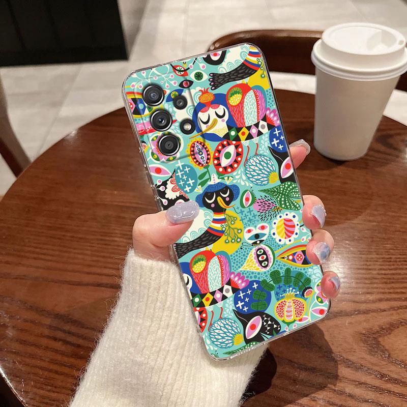 Чехол для телефона Jungle Art Змея Кошки Ленивец Для Samsung Galaxy A56 A57 A37 A55 A54 A36 A35 A26 A25 A16 A17 A07 A52 A34 A73 A21s
