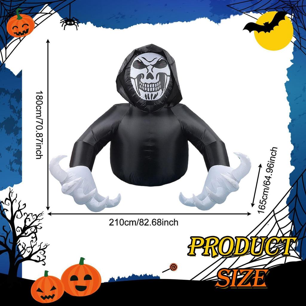 Светящиеся глаза Патио Надувная игрушка Хэллоуин Украшение Уличное