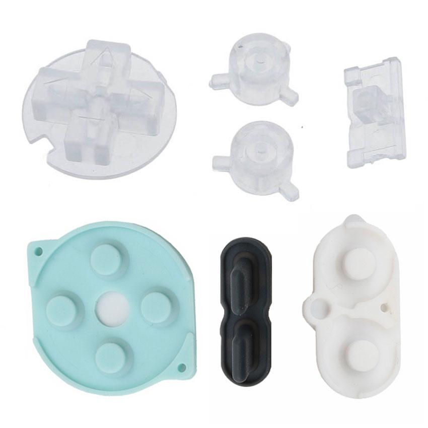 JCD For Nintend Gameboy Pocket Rubber Conductive Buttons A B D Pads Power On Off Buttons Keypads For GBP