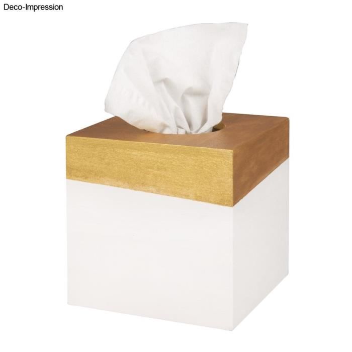 Boîte en bois - FSC 100% - 14x14x14 cm - Nature - Cosmétiques - Mixte
