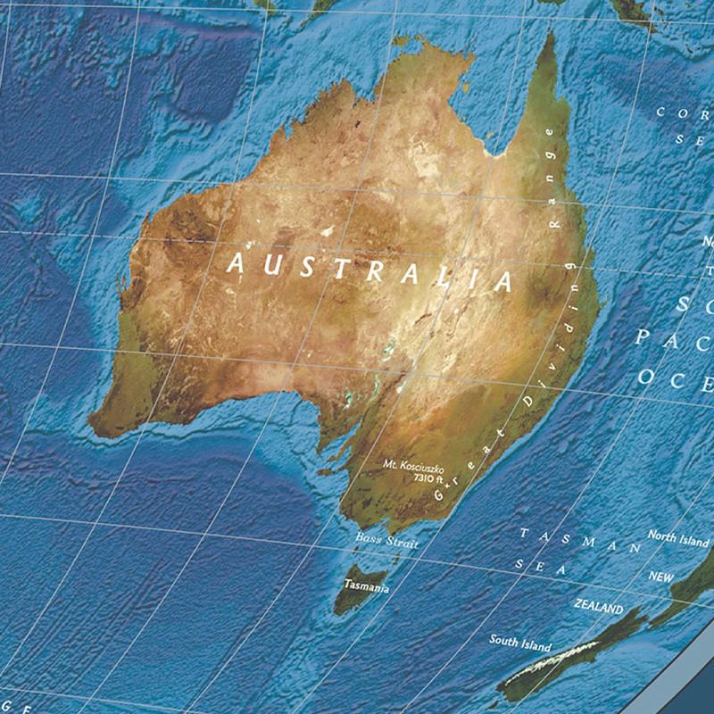 Декор для дома Карта мира - Географическая карта без национальных флагов Серия Карта Постеры Принты Настенное искусство Декор для гостиной