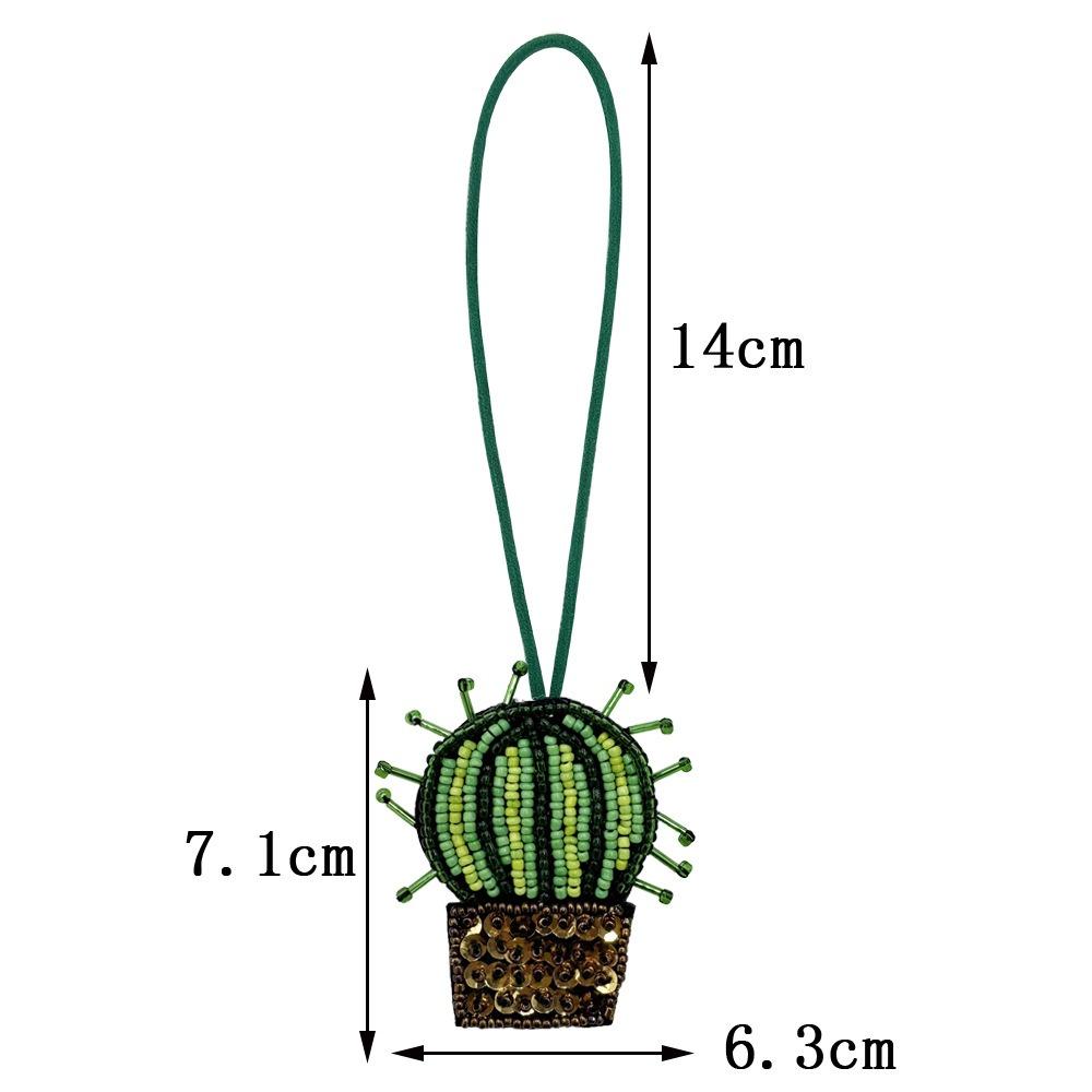DIY Bouquet Pendant Potted Green Plants Bag Chain Charms Bag Accessories Car Accessory