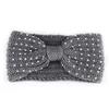 Winter Warmer Ear Knitted Headband For Women Crochet Bow Wide Stretch Hairband Headwrap Hair Accessories Lady Turban