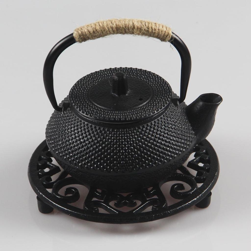 HwaGui Pot Pot Pot Cast Pot Teapot Bottle Cooking Ironware Pattern Ironware, Stand, Stand, Stand, Iron, Stand, Holder, Holder, Utensils, (flower Type)