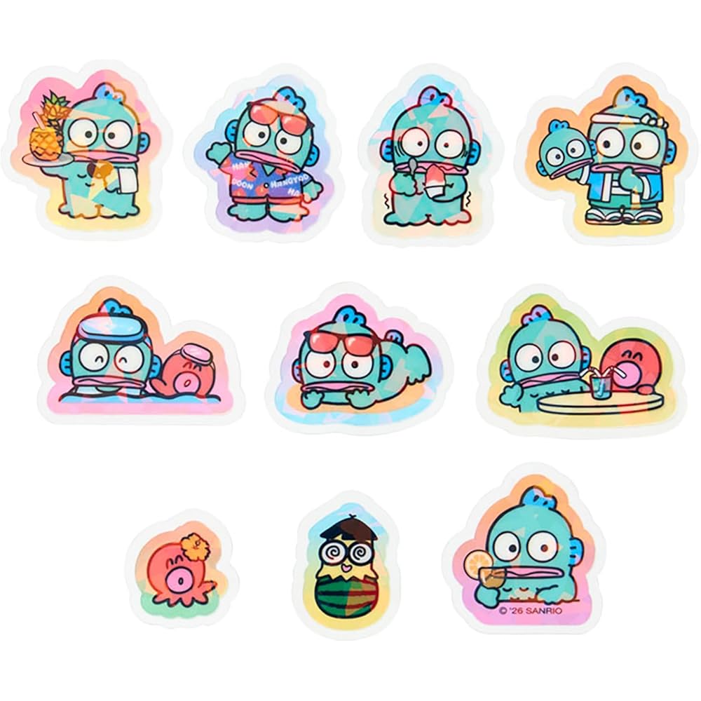Наклейки Sanrio Hangyodon Летние для возраста 3+ 769576