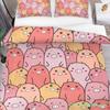 Мультяшный милый поросенок пододеяльник комплект постельного белья Kawaii Animal комплект постельного белья King Microfiber Farmhouse Wildlife Theme одеяло чехол наволочка