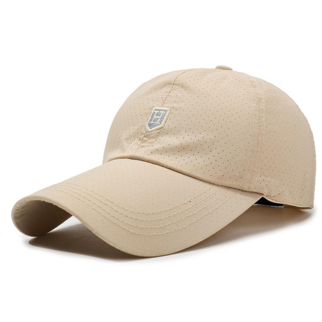 H Embroidery Letter Baseball Hat Adjustable Sun Protection Gifts Breathable