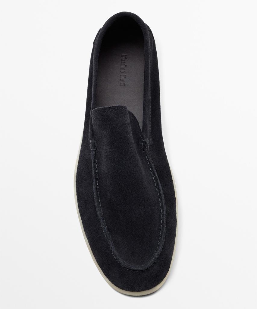 Massimo Dutti Soft Split Suede Leather Loafers
