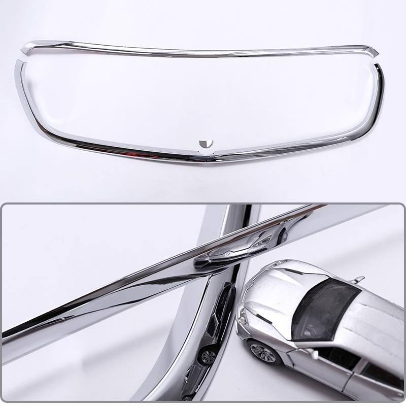 For Mercedes Benz GLC X253 2016-2019 ABS Silver Car Front Center Grille Surround Grill Frame Cover Trim Exterior Car Accessories