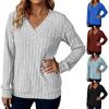 Women's Fashion Long Sleeve Ribbed Elegant Commuting And Casual Top