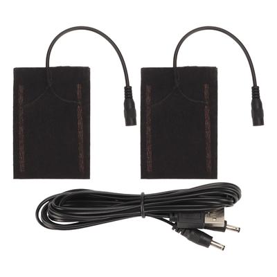 USB-грелка из углеродного волокна, сохраняющая тепло, складная электрическая грелка для перчаток, черная, 5 В