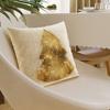 Glitter Christmas Tree - Decorative Velvet Pillowcase - Beige - 40X40