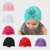 New Bohemian-Style Baby Hat: Knotted Indian Design with Hollow Flower for Autumn & Winter