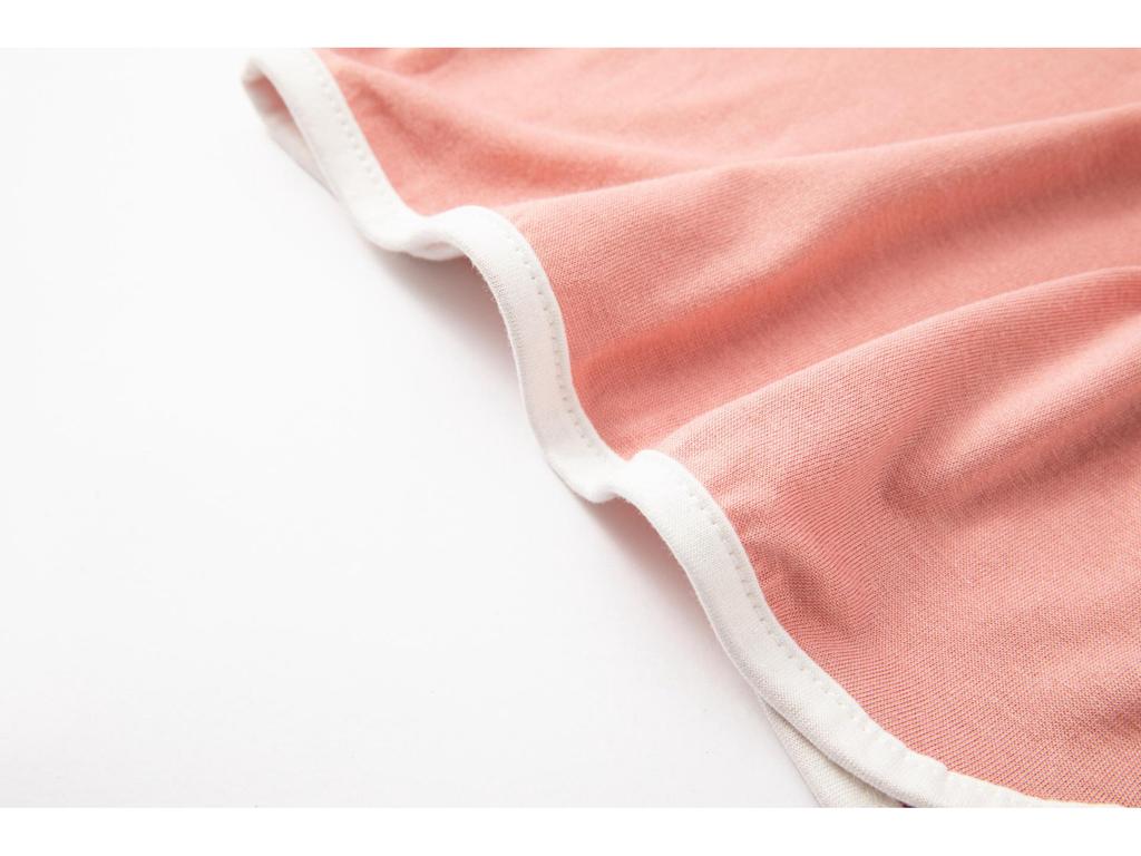 Женское модальное летнее платье - С коротким рукавом, Однотонное, Свободного кроя, Универсальное для дома или улицы