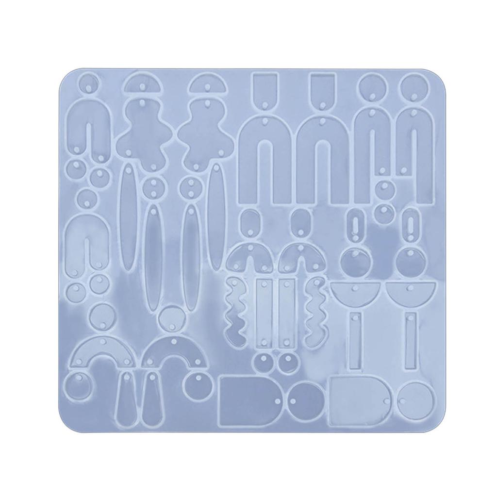 DIY Irregular Earring Molds Necklace Jewelry Pendant Making Mold DIY Crafts Keychain Pendant Mold Gift for Women Girl