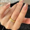 Fashionable Copper Butterfly Bow Ring For Women Versatile Adjustable Finger Jewelry