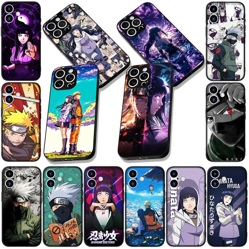 Soft Cover for Apple iPhone 17 16 14 15 Pro Max Plus 15+ 16E XR ProMax Air + Coque Phone Case Hinata Hyuga Kakashi Narutos