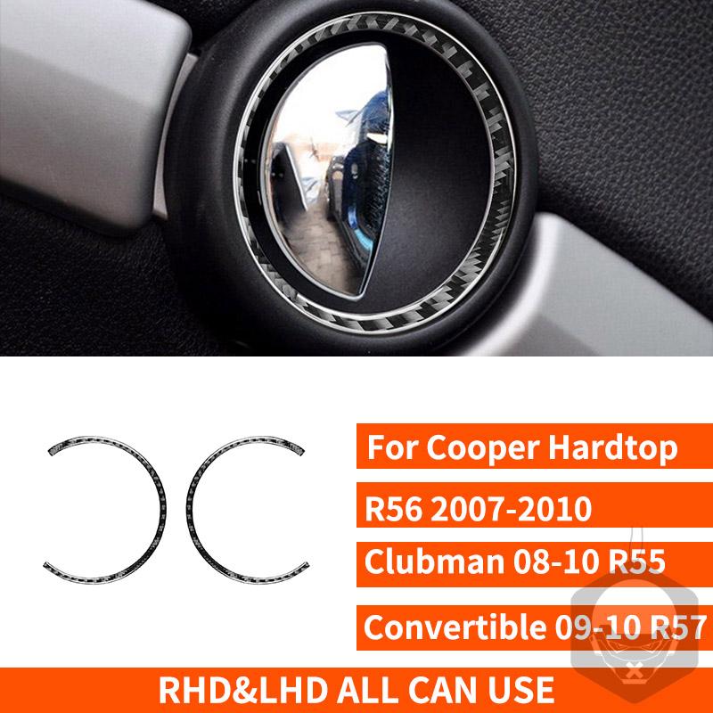 For Mini Cooper R56 R55 R57 2007-2010 Real Carbon Fiber Sticker Radio Control Shift Lift Panel Car ide Decorative Accessories
