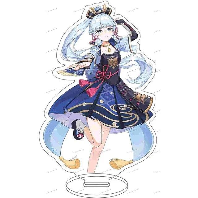 Anime Game Genshin Impact Kamisato Ayaka Acrylic Action Figure Stand Model Toy Desk Decor Prop Gifts Fans Collection Prop