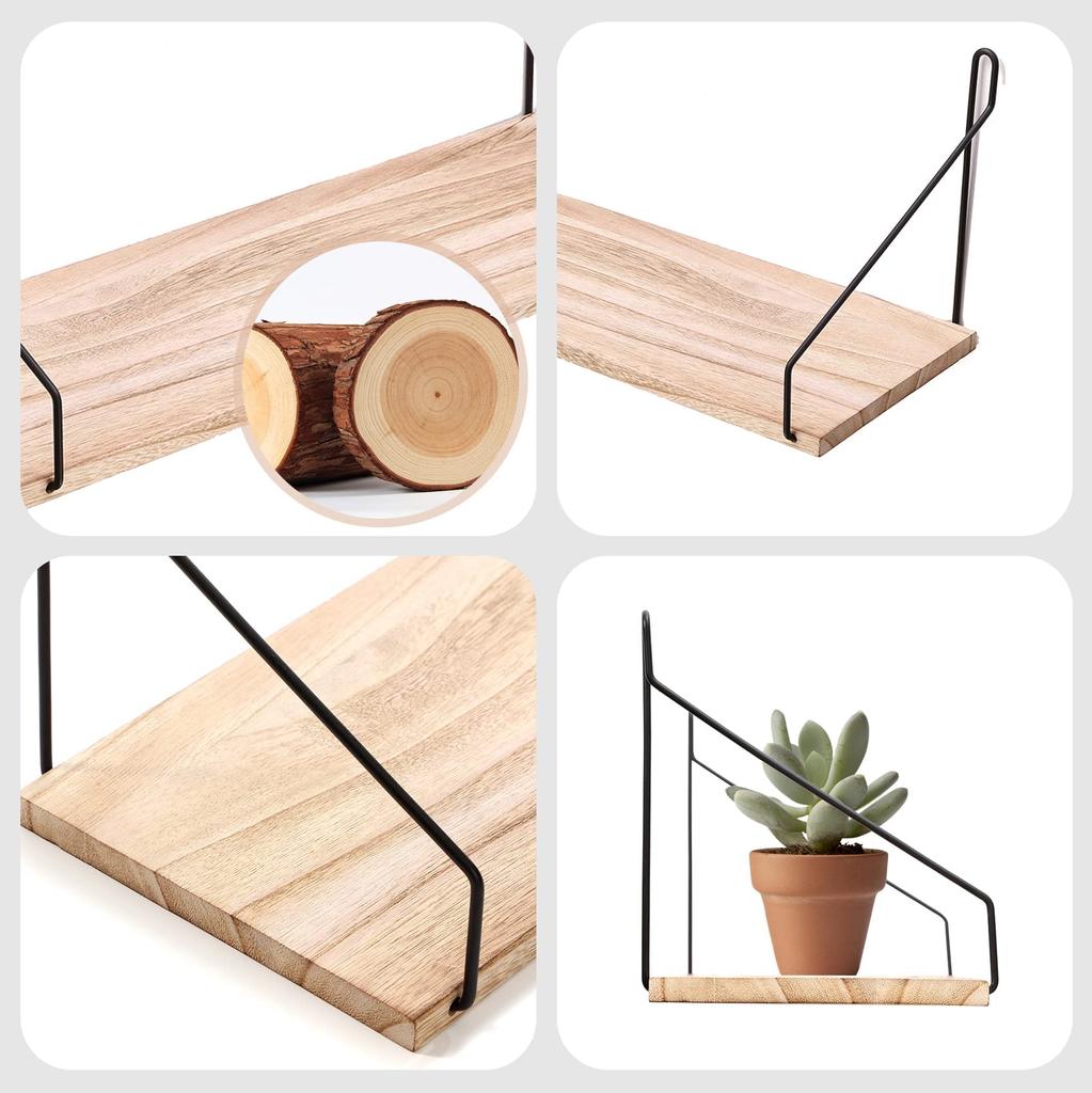 Плавающие настенные полки, настенная подвесная полка в деревенском стиле, настенная книжная полка в фермерском стиле для ванной комнаты, кухни, столовой, гостиной, Wood Me